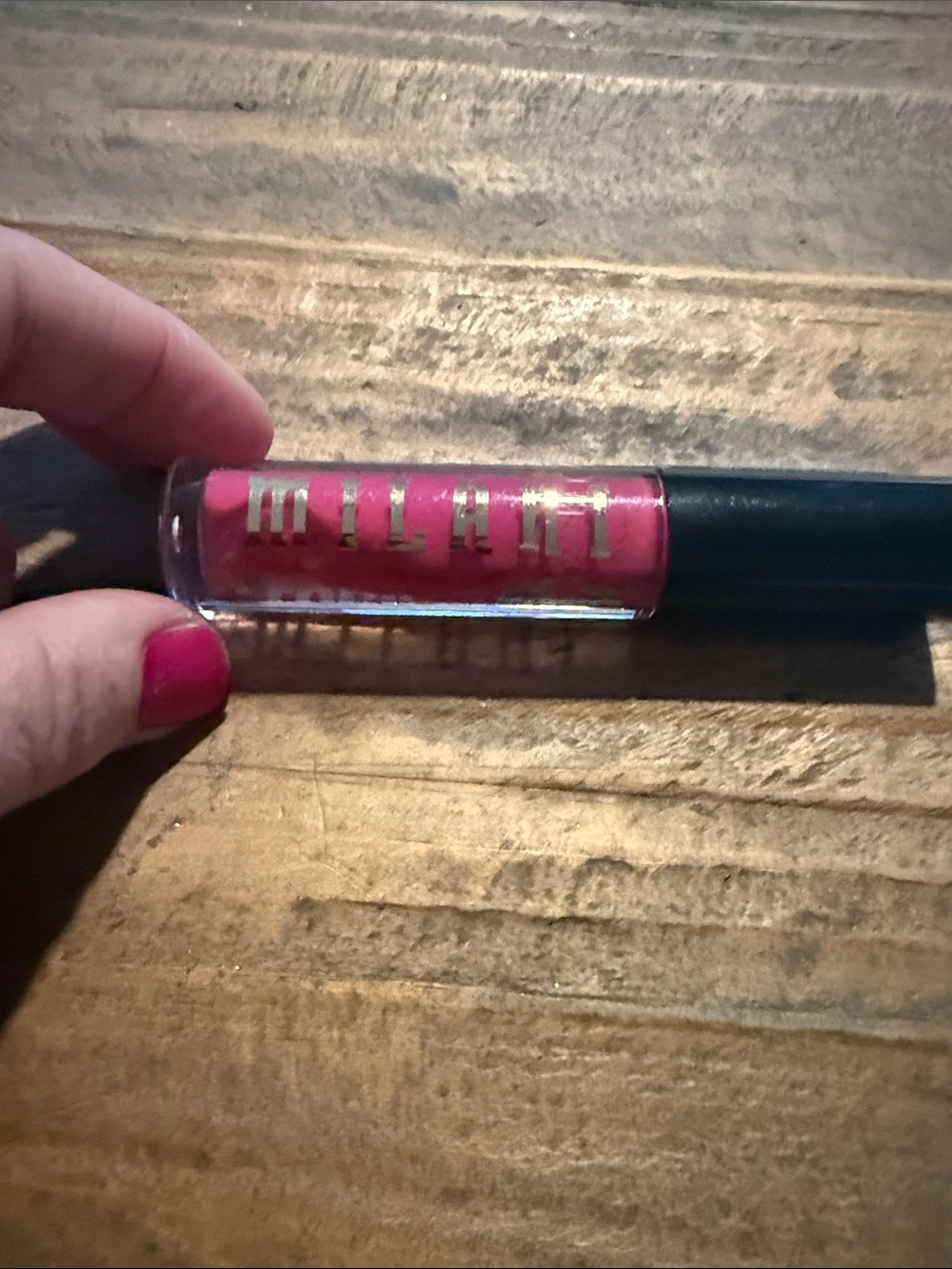 Milani Pink Lip Gloss — Bright Pink Shine